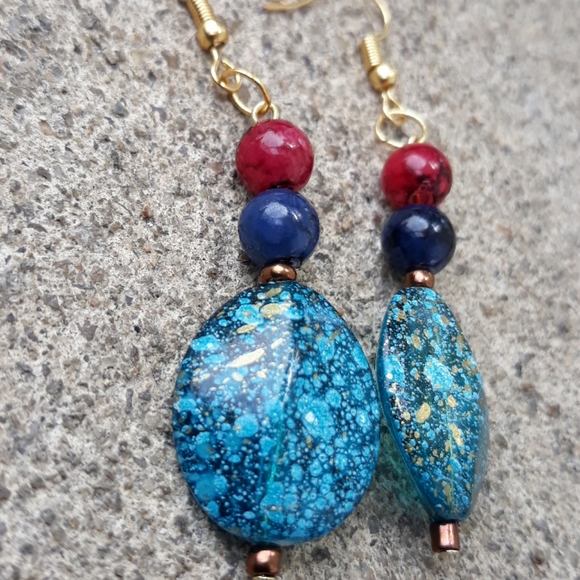 Boho Style/ Dangle/ Bead Earrings - Picture 6 of 8